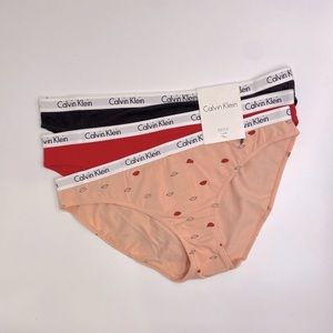 New Calvin Klein 3pc Bikini Panty Set